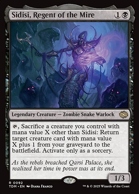 Sidisi, Regent of the Mire 92 Foil
