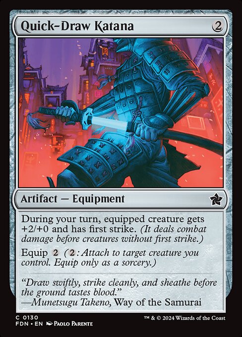 Quick-Draw Katana 130 Foil