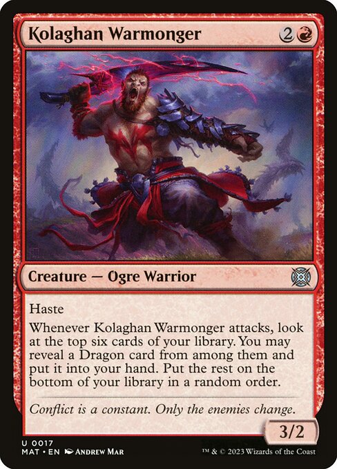 Kolaghan Warmonger 17 Foil