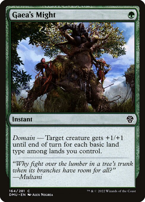 Gaea's Might 164 Foil