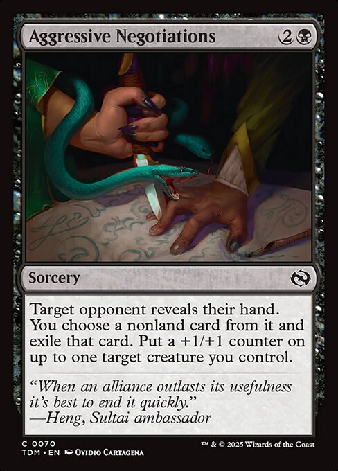 Aggressive Negotiations 70 Foil