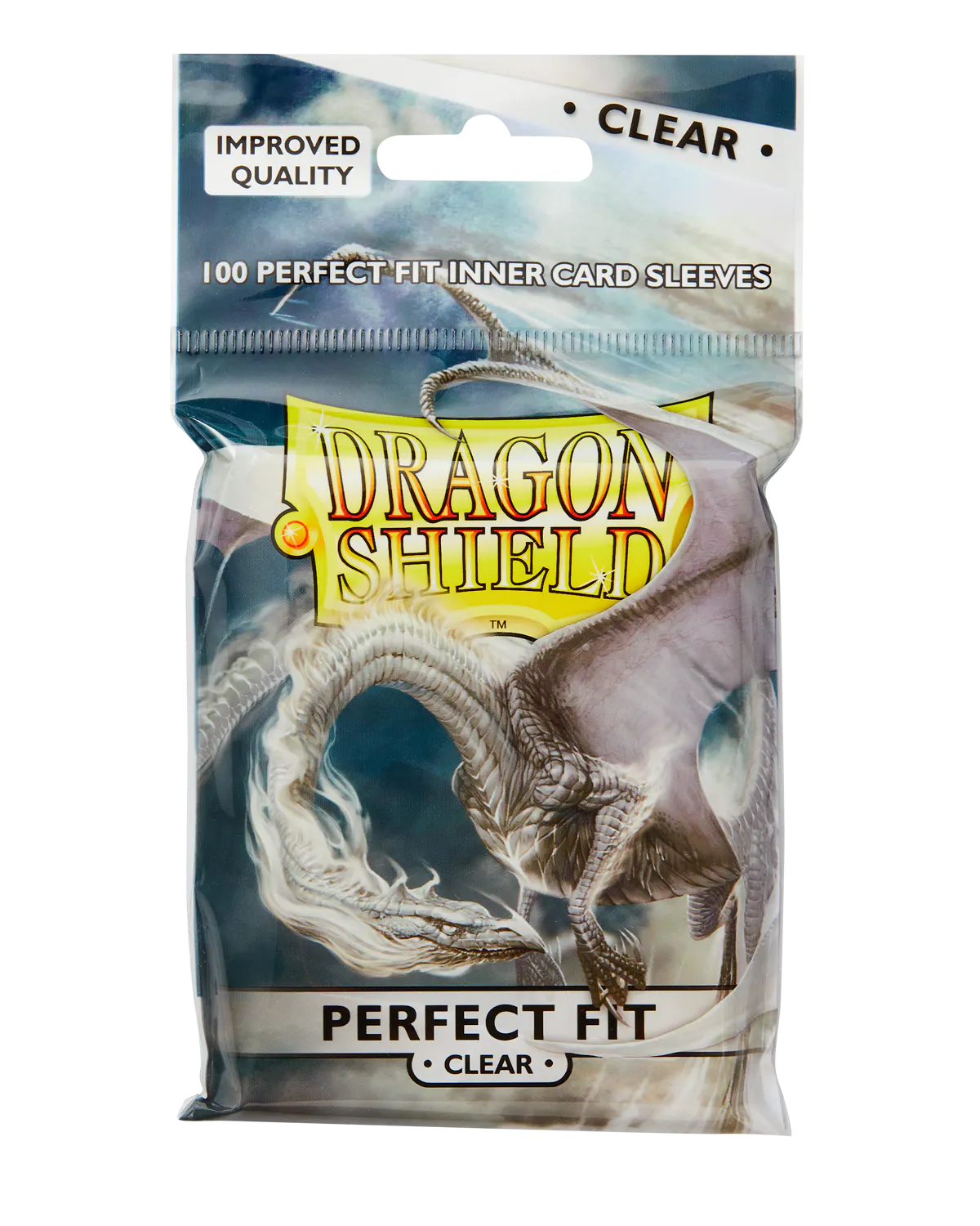 Dragon Shield Standard Perfect Fit Sleeves - Clear/Clear (100 Sleeves)