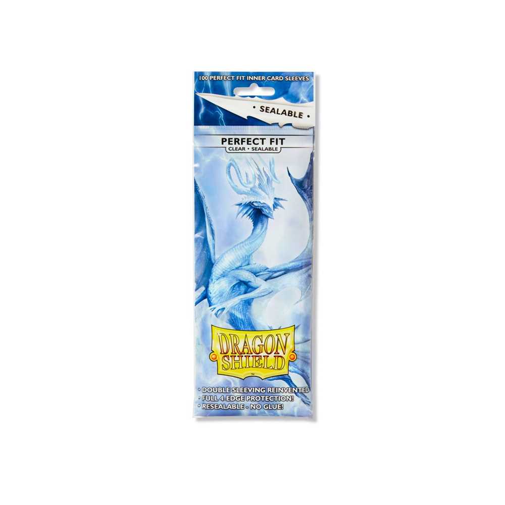Dragon Shield Standard Perfect Fit Sealable Sleeves - Clear (100 Sleeves)