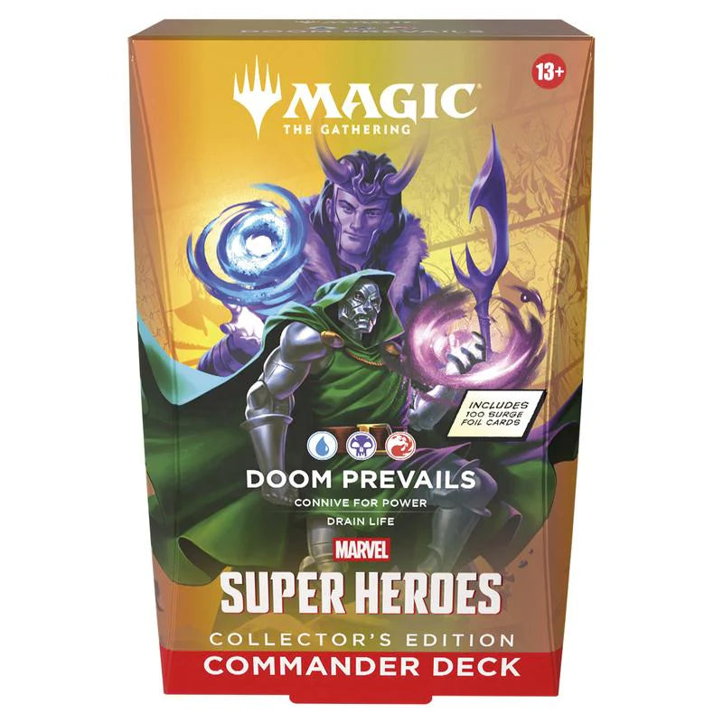 Pre-Order Magic: The Gathering Marvel Super Heroes Collector Commander Deck Doom Prevails
