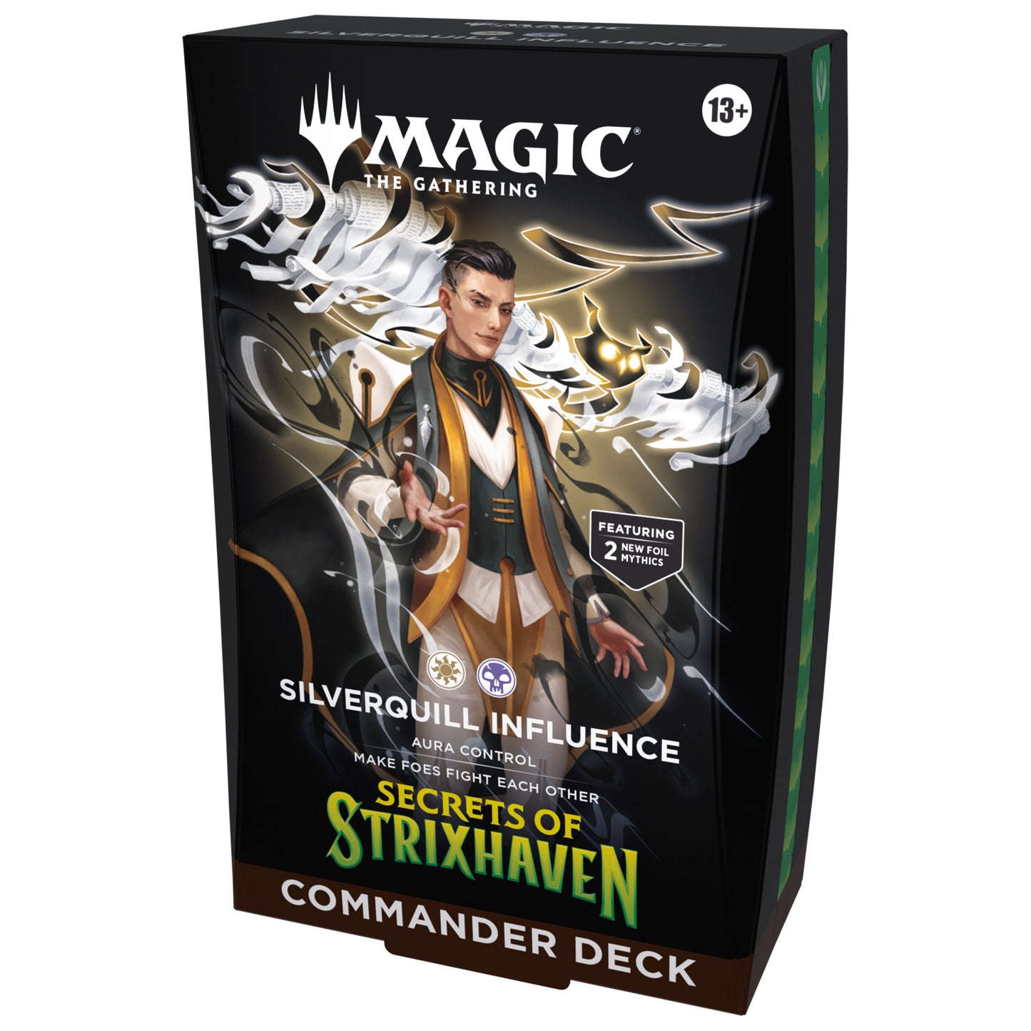 Pre Order Magic: The Gathering Secrets of Strixhaven Commander Precon Deck Silverquill Influence