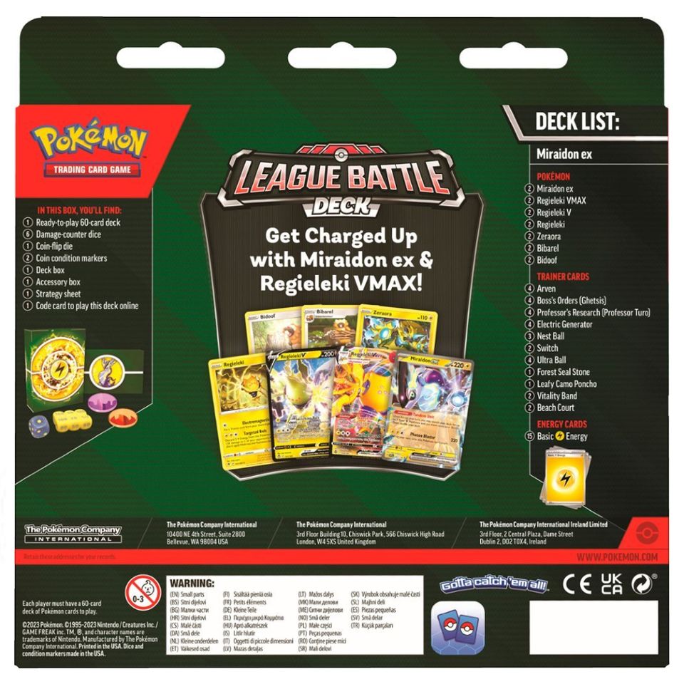 Pokemon - Miraidon Ex League Battle Deck