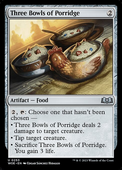 Three Bowls of Porridge 253 Foil