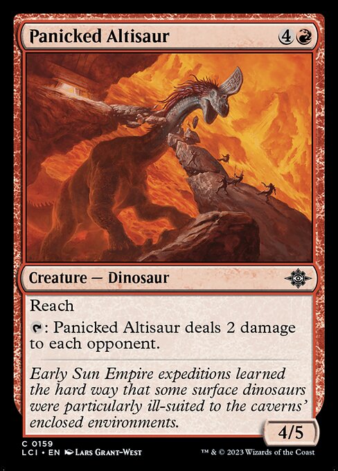 Panicked Altisaur 159 Foil