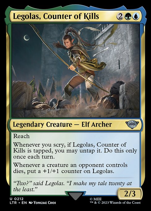 Legolas, Counter of Kills 212 Foil