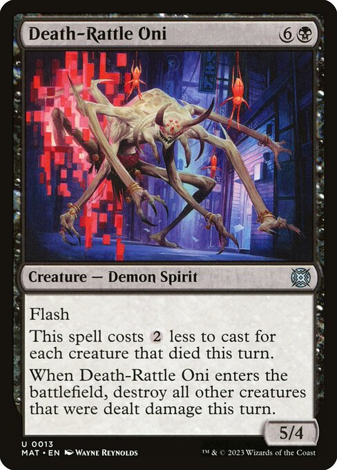 Death-Rattle Oni 13 Foil