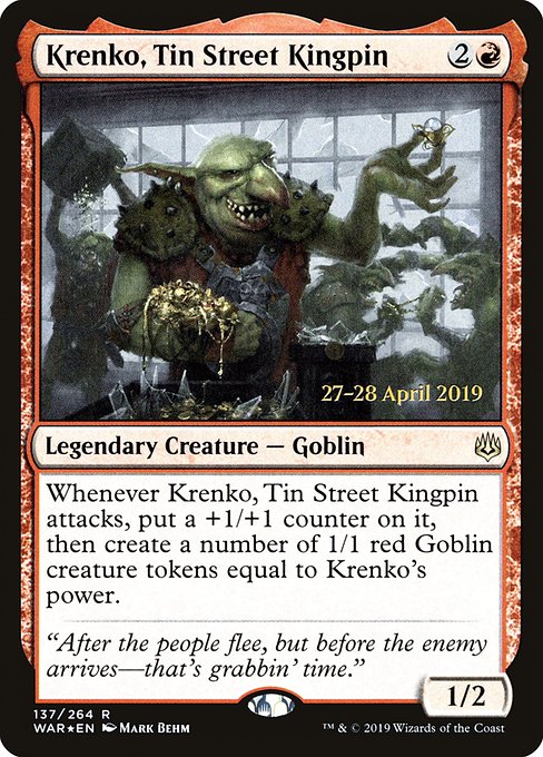 Krenko, Tin Street Kingpin 137s Foil