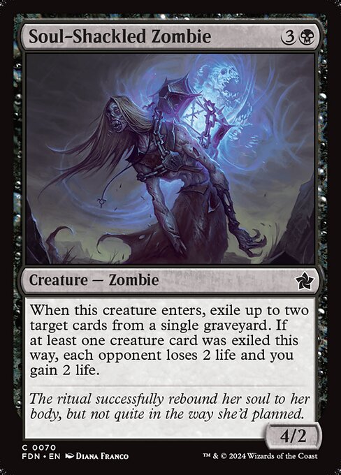 Soul-Shackled Zombie 70 Foil