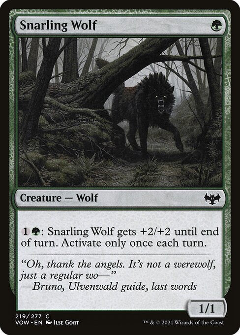 Snarling Wolf 219 Foil
