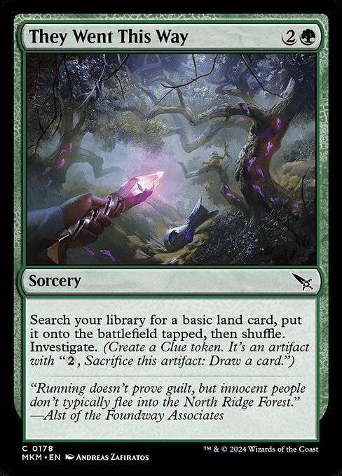 They Went This Way 178 Foil