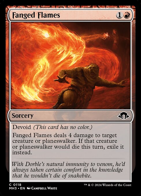 Fanged Flames 118 Foil