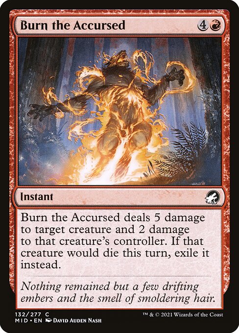 Burn the Accursed 132 Foil