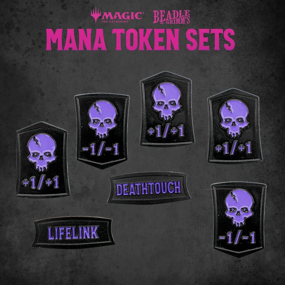 Magic the Gathering Dice and Token Pack: Black Mana