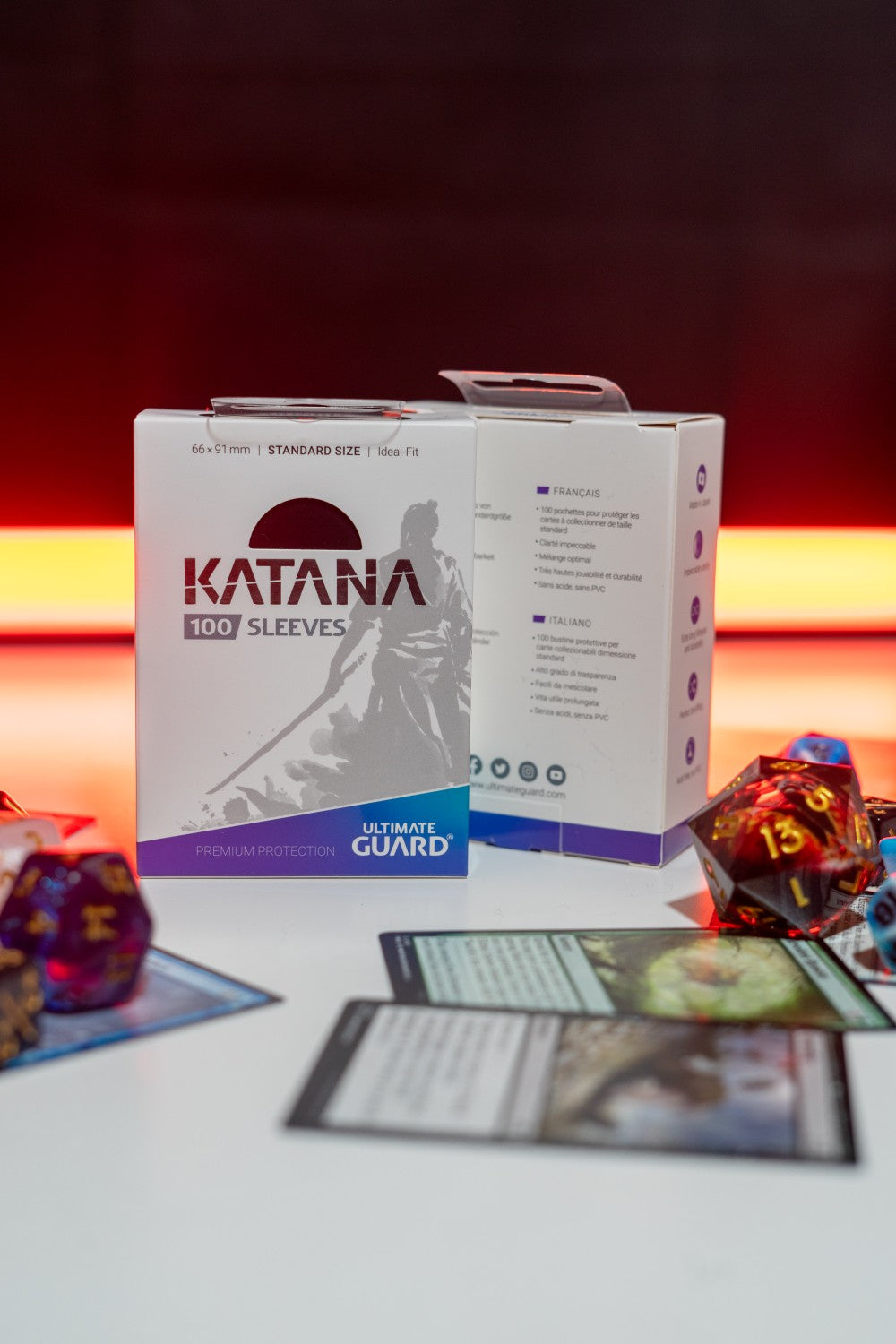 Ultimate Guard Katana Sleeves Standard Size Black (100)