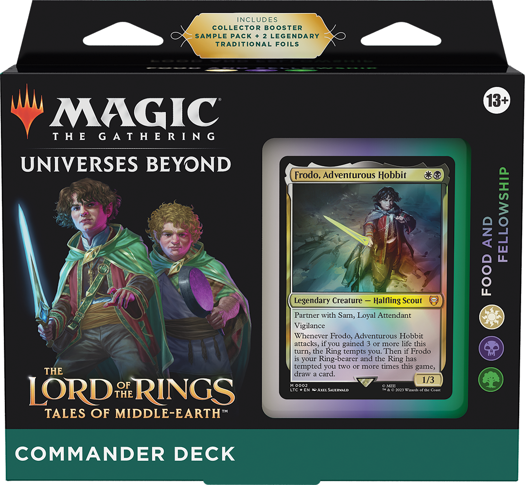 Food and Fellowship Frodo Sam Commander deck MTG Lord of the Rings Hobbit lifegain | Arcana Inn
