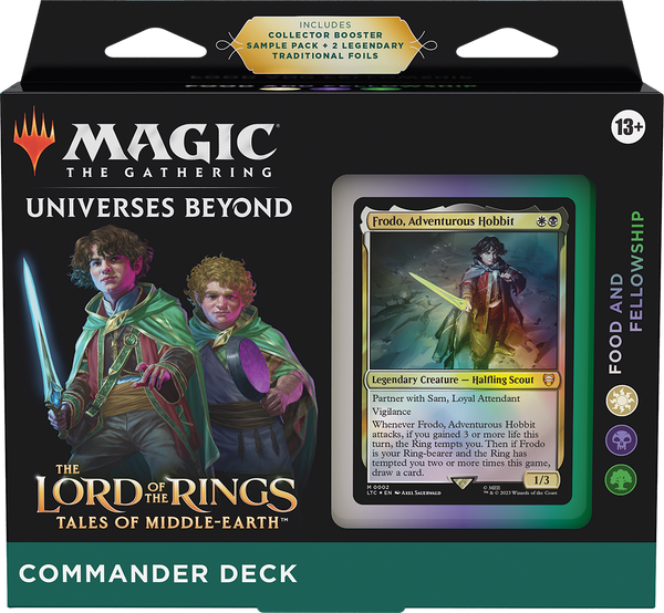 Food and Fellowship Frodo Sam Commander deck MTG Lord of the Rings Hobbit lifegain | Arcana Inn