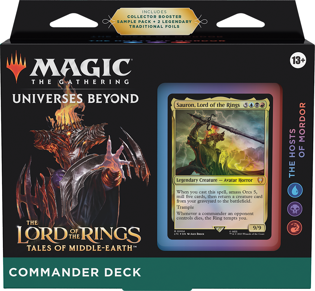 The Hosts of Mordor Sauron Commander deck MTG Lord of the Rings Grixis | Arcana Inn
