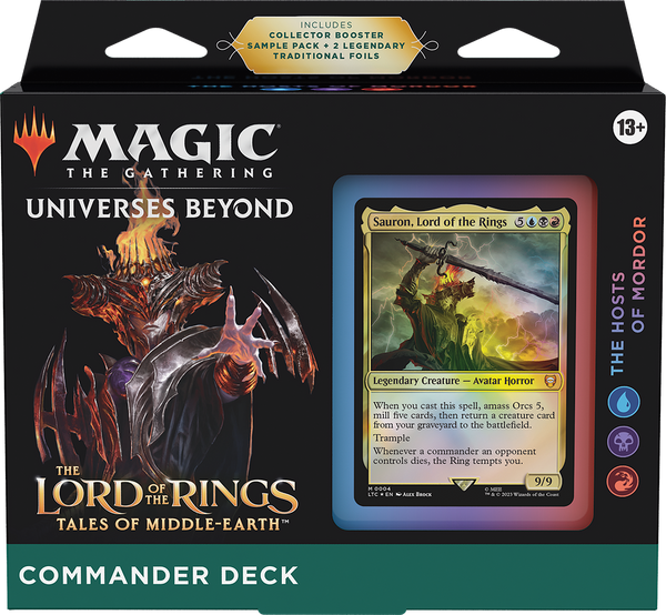 The Hosts of Mordor Sauron Commander deck MTG Lord of the Rings Grixis | Arcana Inn
