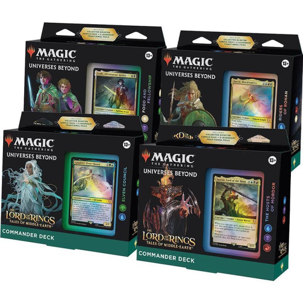Lord of the Rings Commander Decks MTG - Sauron, Galadriel, Eowyn, Frodo Tales of Middle-earth | Arcana Inn
