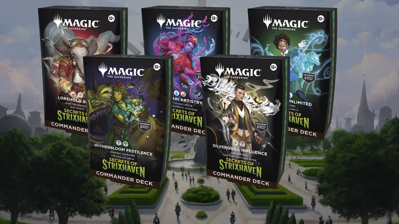 Strixhaven Commander Decks - 5 colegii Magic The Gathering | Arcana Inn
