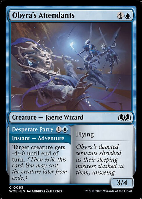 Obyra's Attendants // Desperate Parry 63 Foil