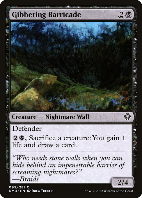 Gibbering Barricade 95 Foil
