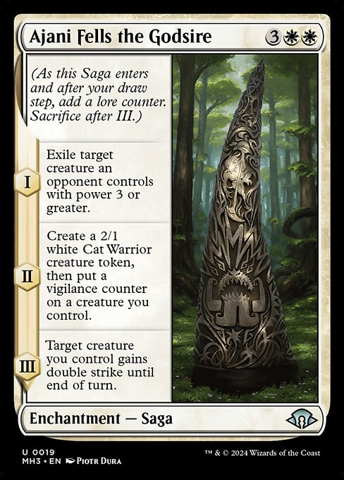 Ajani Fells the Godsire 19 Foil