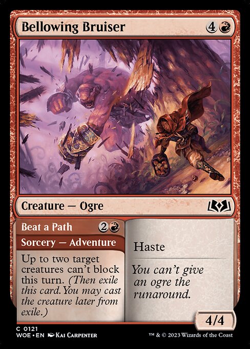 Bellowing Bruiser // Beat a Path 121 Foil