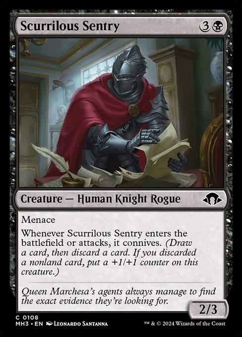 Scurrilous Sentry 108 Foil