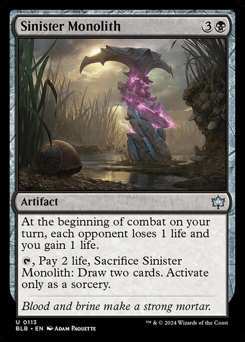 Sinister Monolith 113