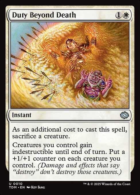 Duty Beyond Death 10 Foil