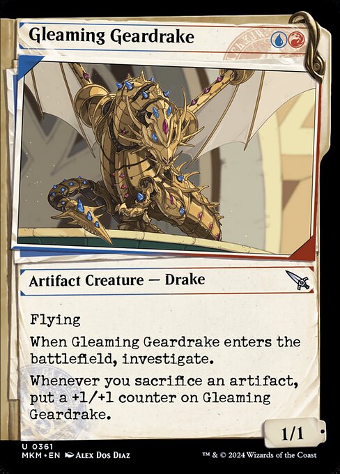 Gleaming Geardrake 361 Foil