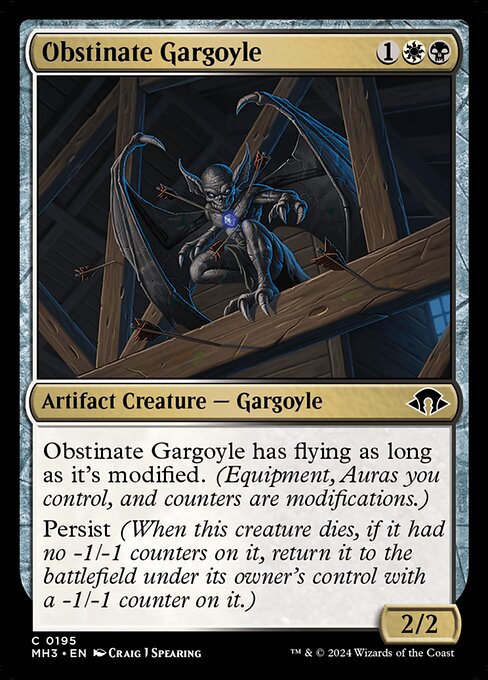 Obstinate Gargoyle 195 Foil