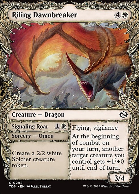 Riling Dawnbreaker // Signaling Roar 292 Foil