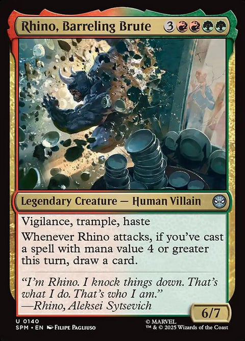 Rhino, Barreling Brute 140 Foil