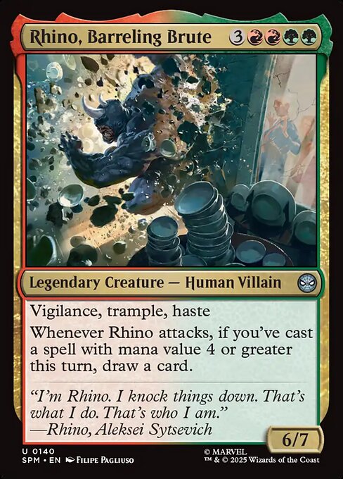 Rhino, Barreling Brute 140 Foil