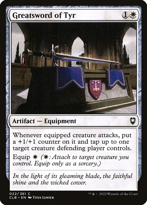 Greatsword of Tyr 22 Foil