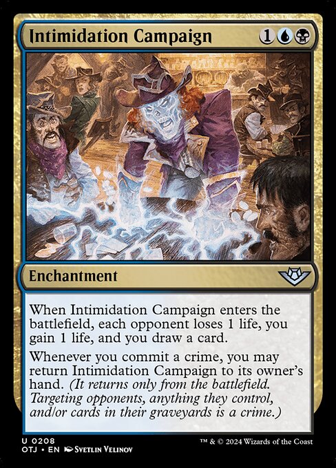 Intimidation Campaign 208 Foil