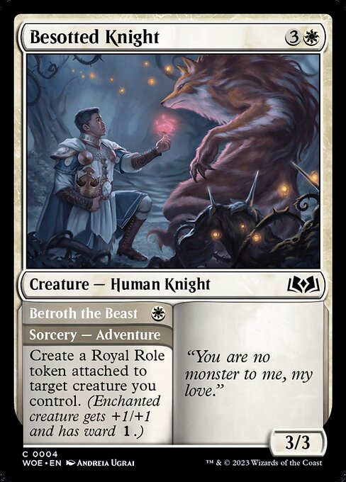 Besotted Knight // Betroth the Beast 4 Foil