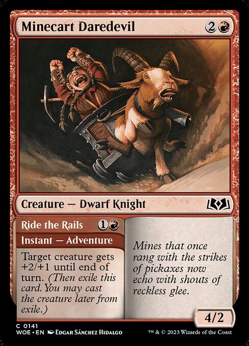 Minecart Daredevil // Ride the Rails 141 Foil