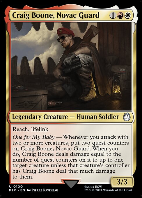 Craig Boone, Novac Guard 100