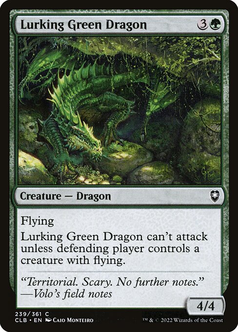 Lurking Green Dragon 239 Foil