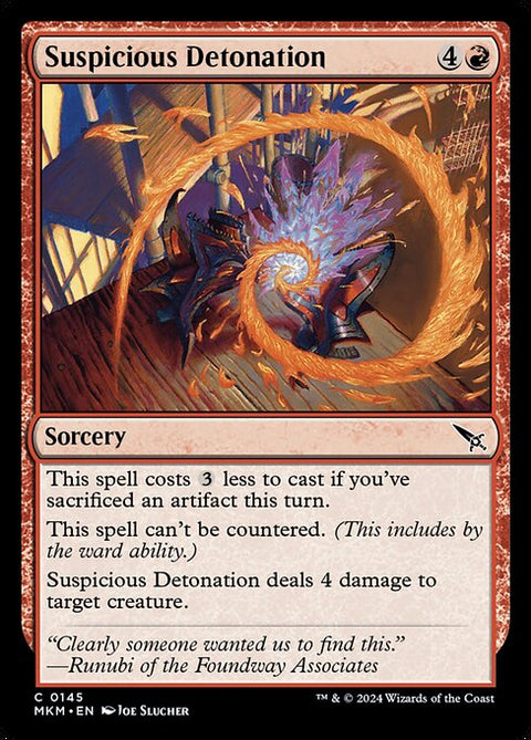 Suspicious Detonation 145 Foil