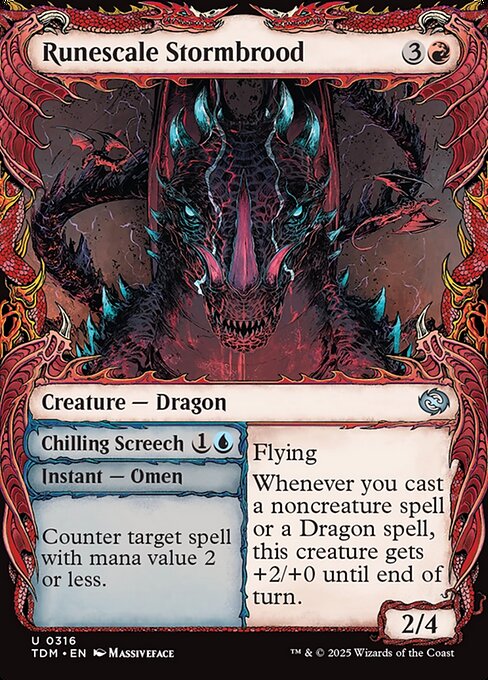 Runescale Stormbrood // Chilling Screech 316 Foil