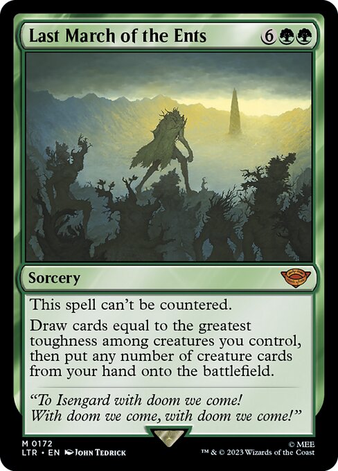 Last March of the Ents 172 Foil
