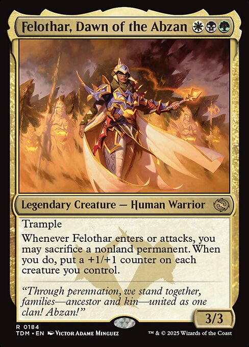 Felothar, Dawn of the Abzan 184 Foil